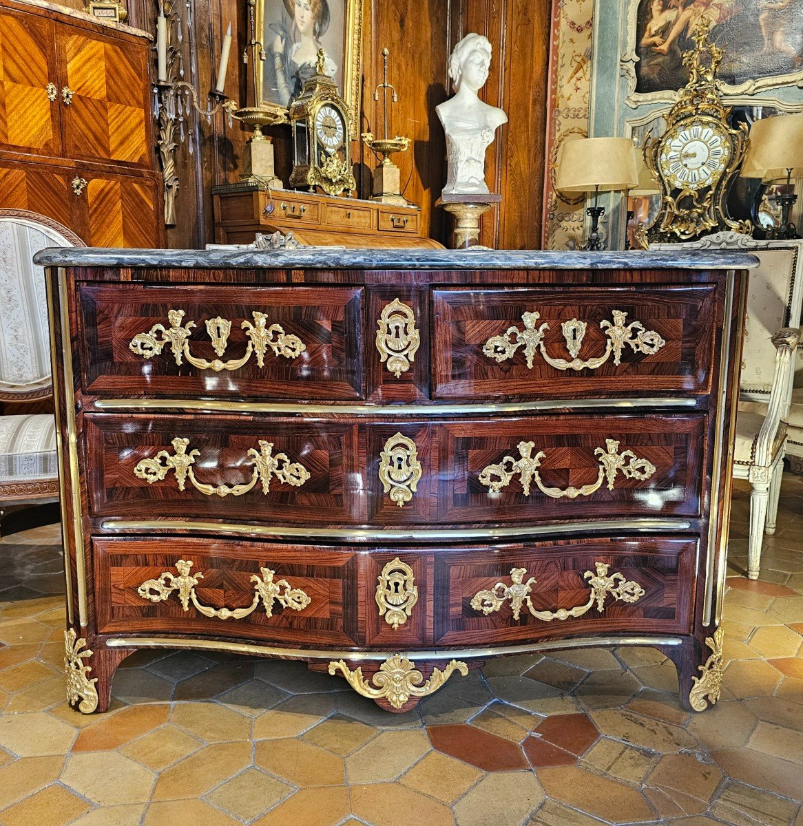 Louis XIV Period Arched Chest Of Drawers