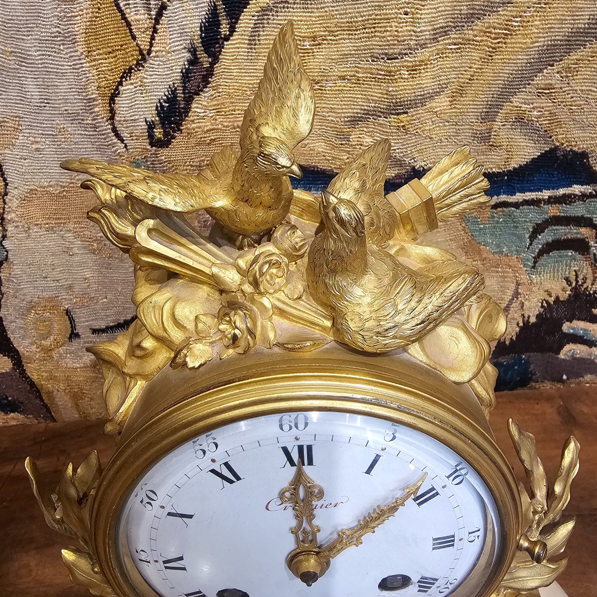 Louis XVI Period Gilt Bronze Clock-photo-2