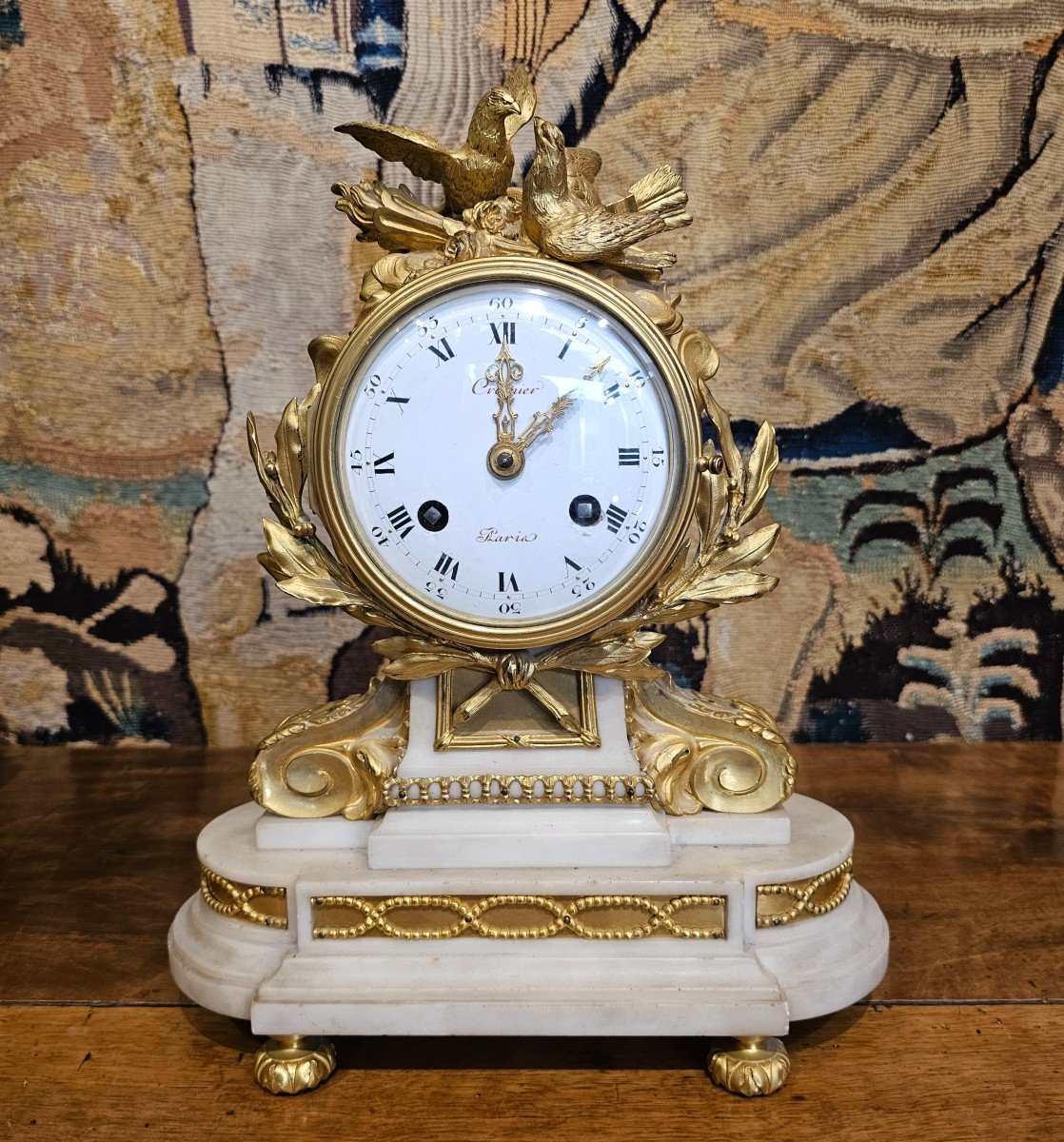 Louis XVI Period Gilt Bronze Clock