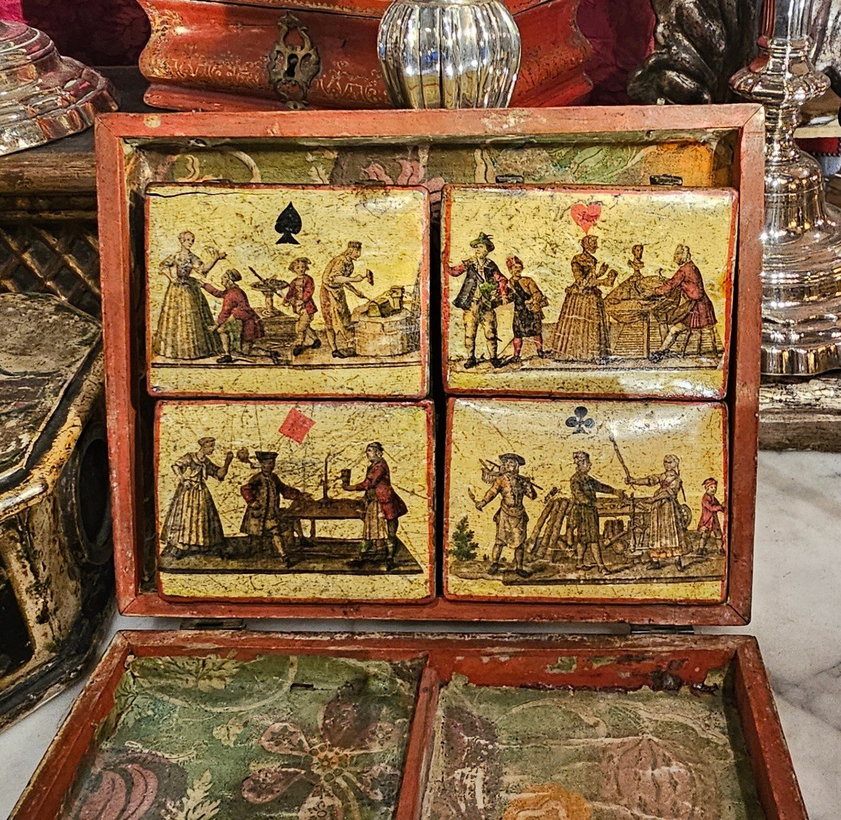 18th Century Quadrille Games Box-photo-1