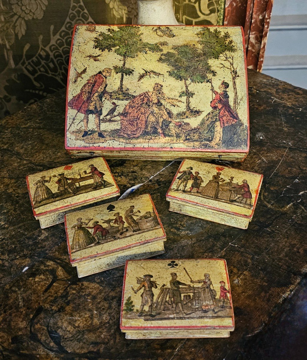 18th Century Quadrille Games Box