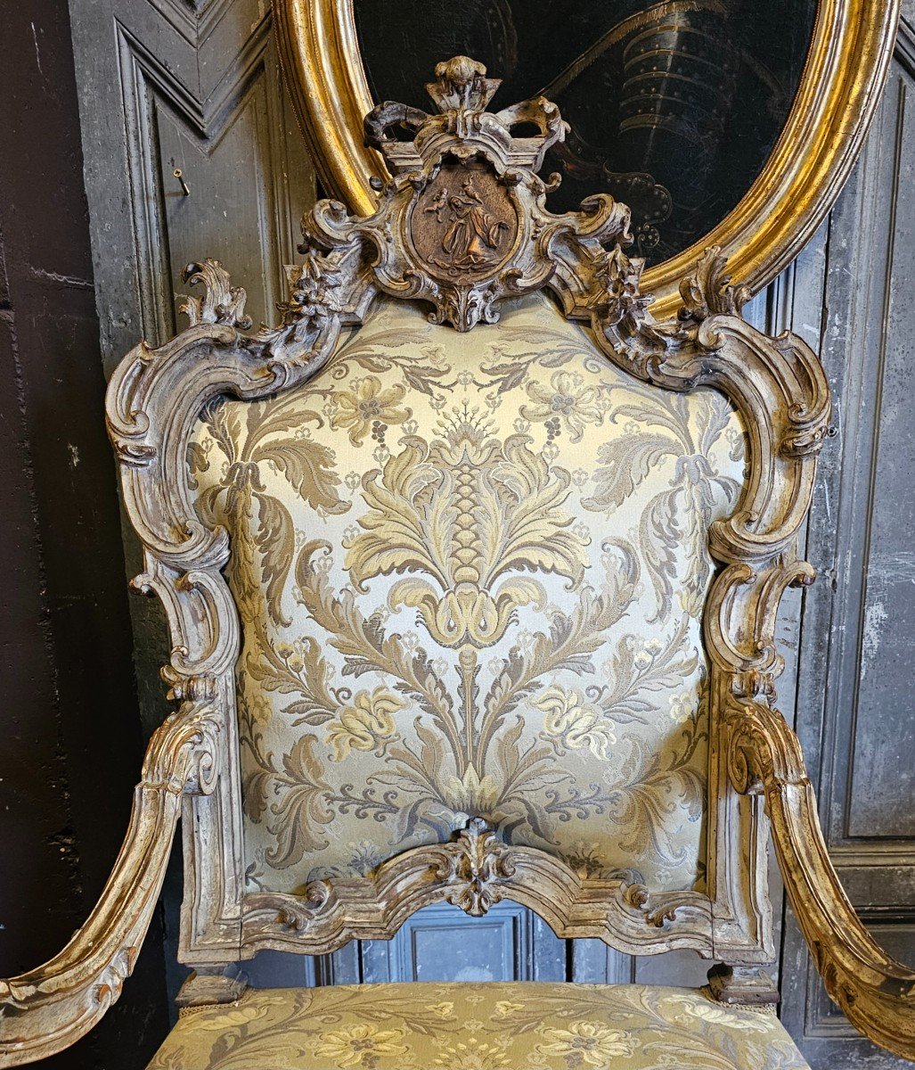 Fauteuil d'Apparat De Style Louis XIV-photo-2