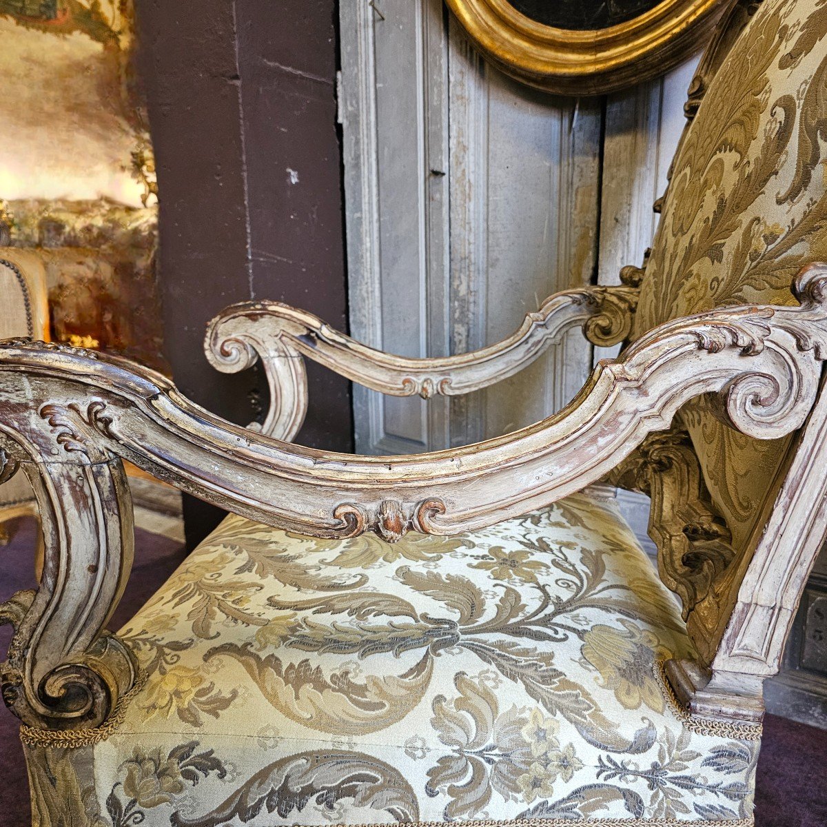 Fauteuil d'Apparat De Style Louis XIV-photo-1