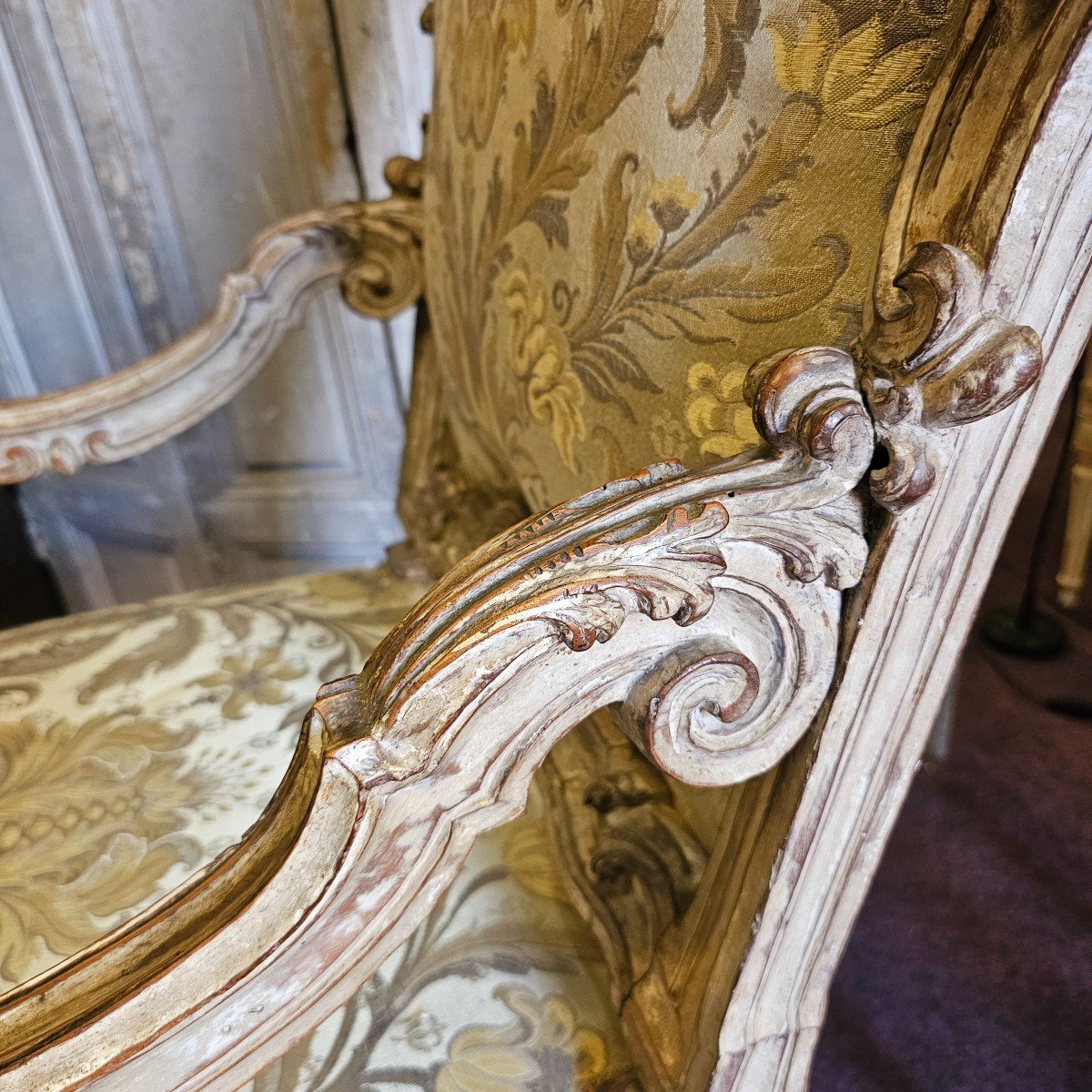 Fauteuil d'Apparat De Style Louis XIV-photo-4