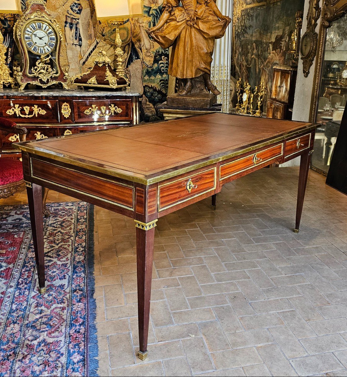 Bureau Plat Epoque Louis XVI-photo-2