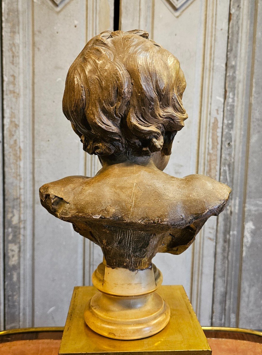 Small 19th Century Child Bust-photo-4