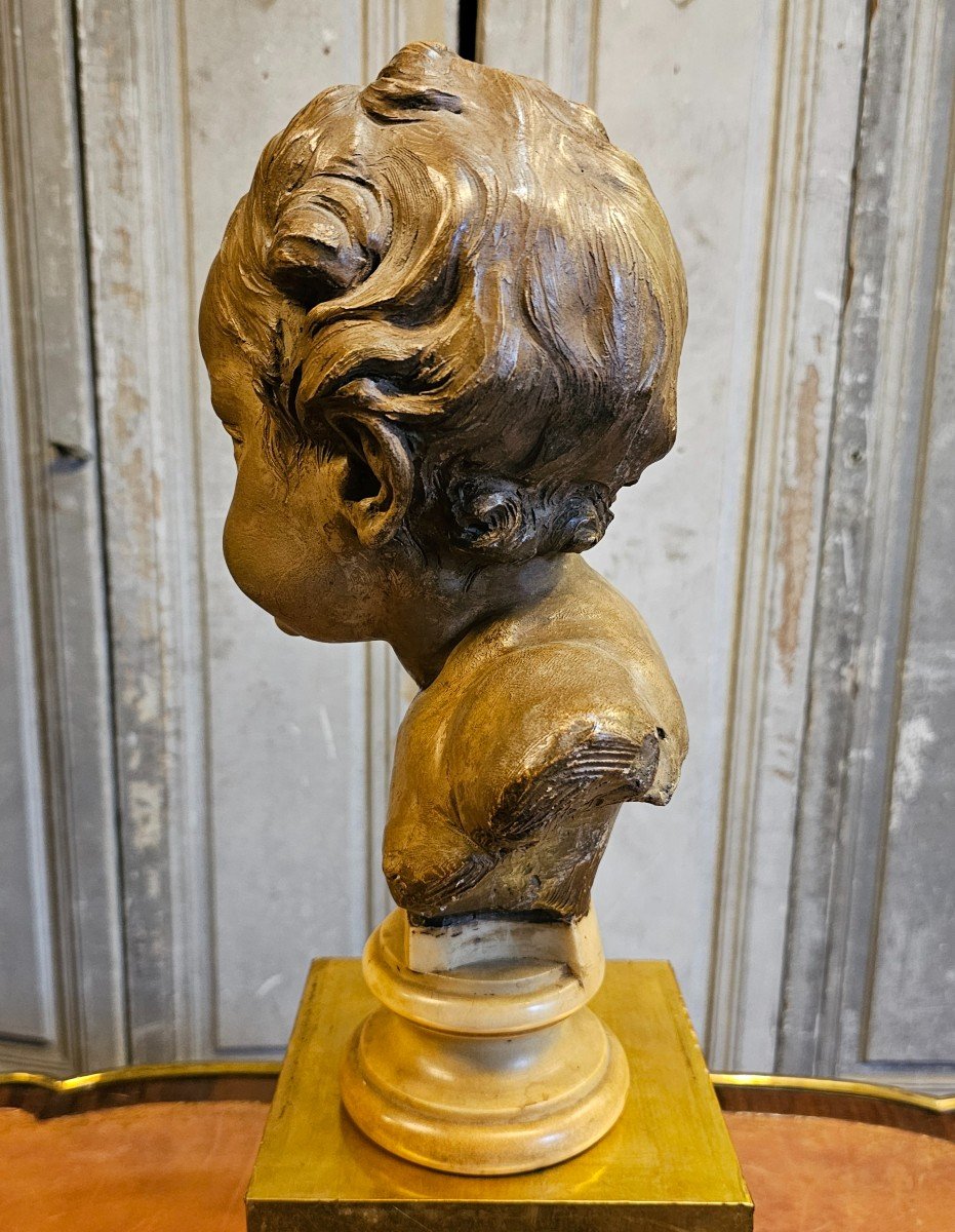 Small 19th Century Child Bust-photo-1