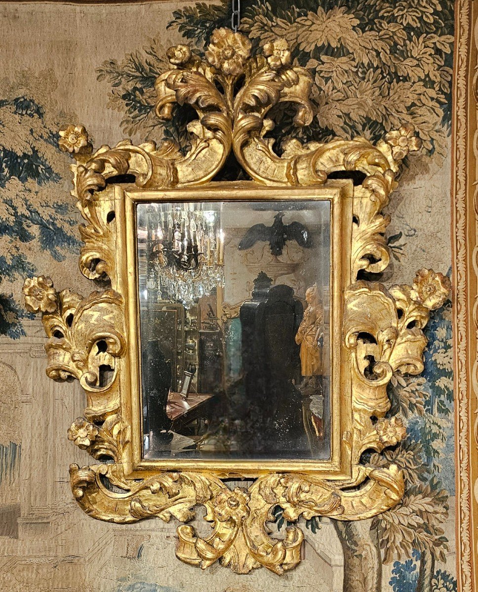 Pair Of Large Mirrors From The Early 18th Century-photo-3