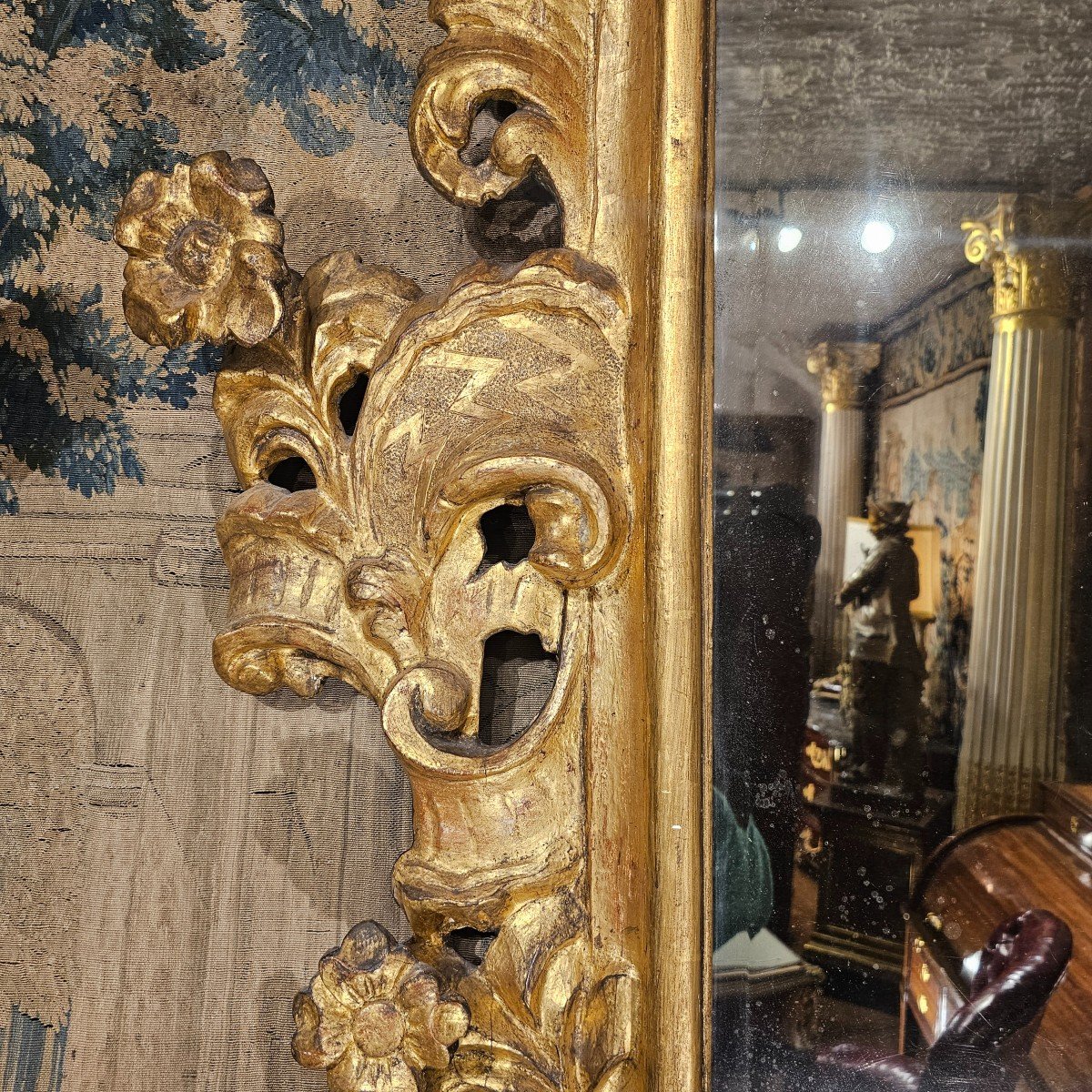 Pair Of Large Mirrors From The Early 18th Century-photo-4