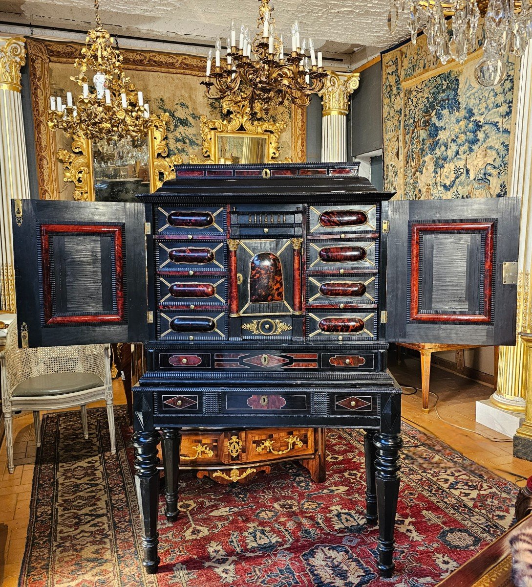 Cabinet Flamand Epoque Louis XIV-photo-2