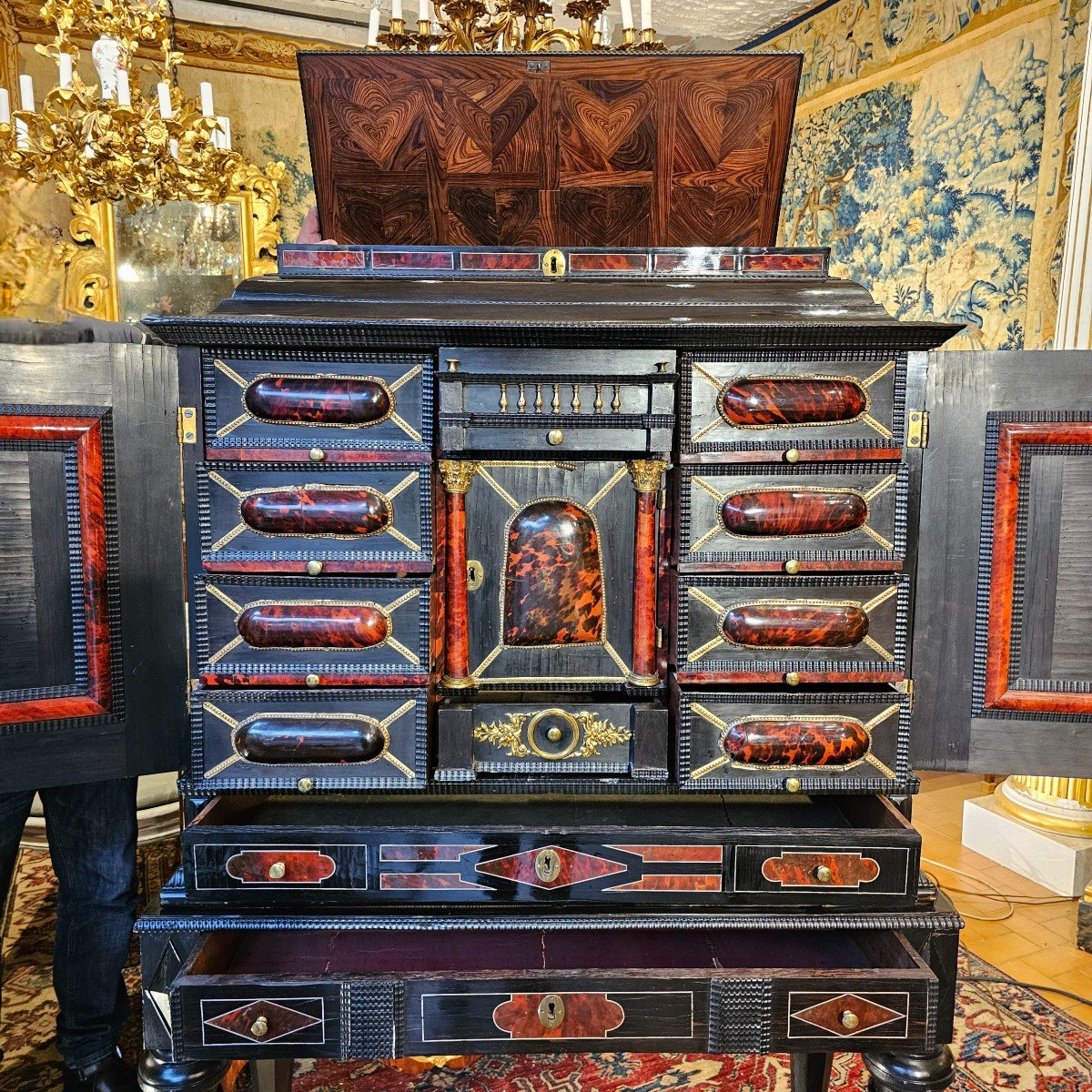 Flemish Cabinet Louis XIV Period-photo-4