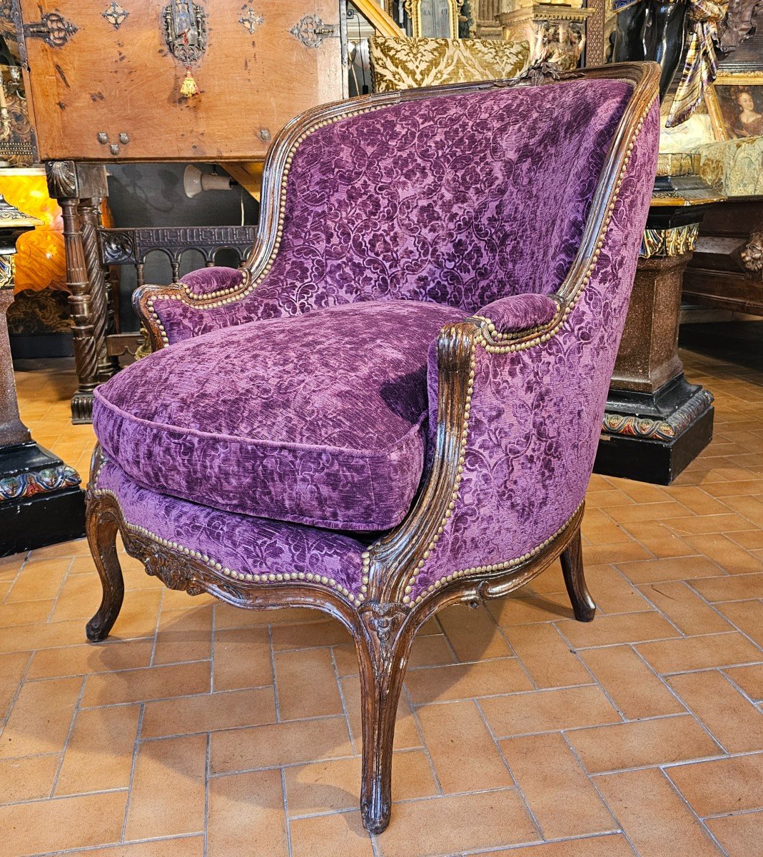 Chaise Longue Dite "duchesse" Epoque Louis XV-photo-3