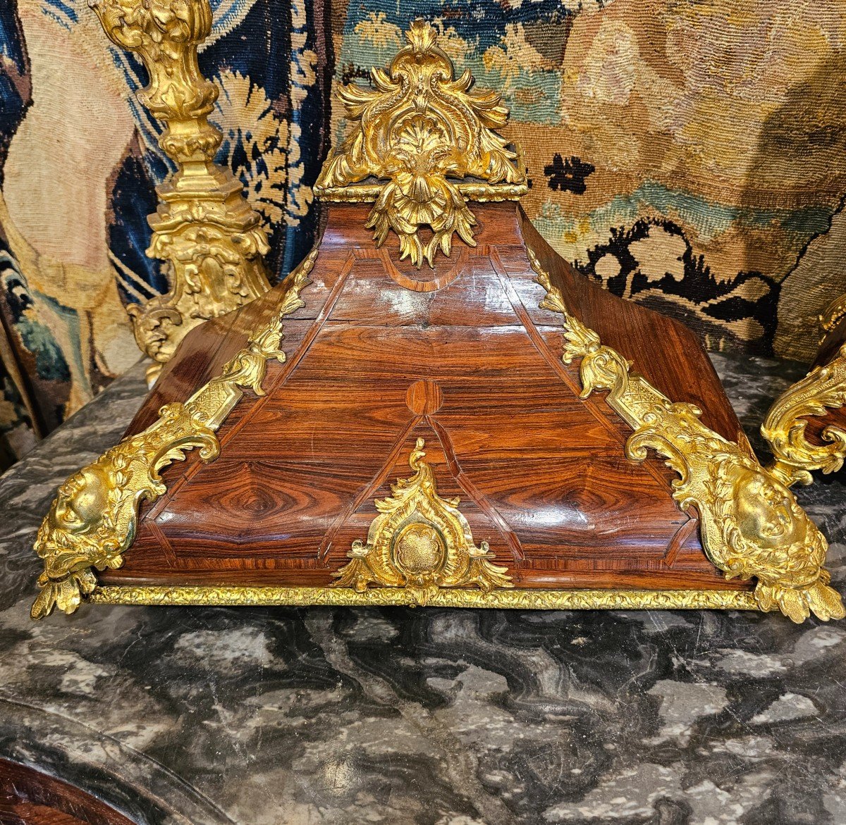 Cartel Et Son Socle De Style Louis XV-photo-5