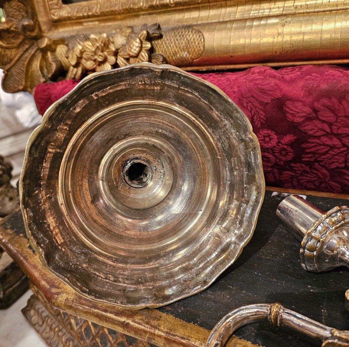 Paire De Flambeaux à Deux Bras De Lumières Epoque Louis XV-photo-1