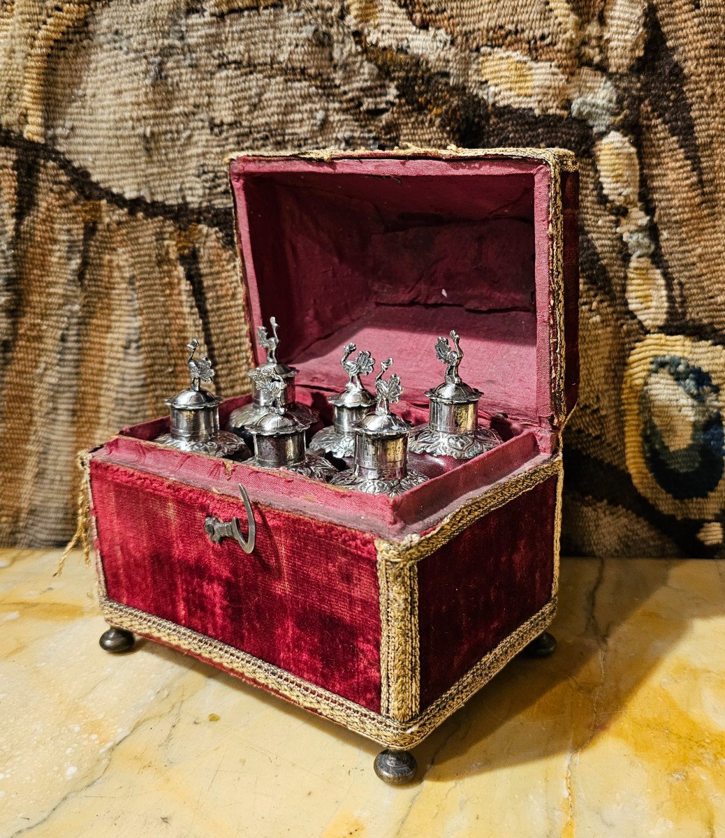 Petit Coffret à Parfum Epoque Louis XIV-photo-3