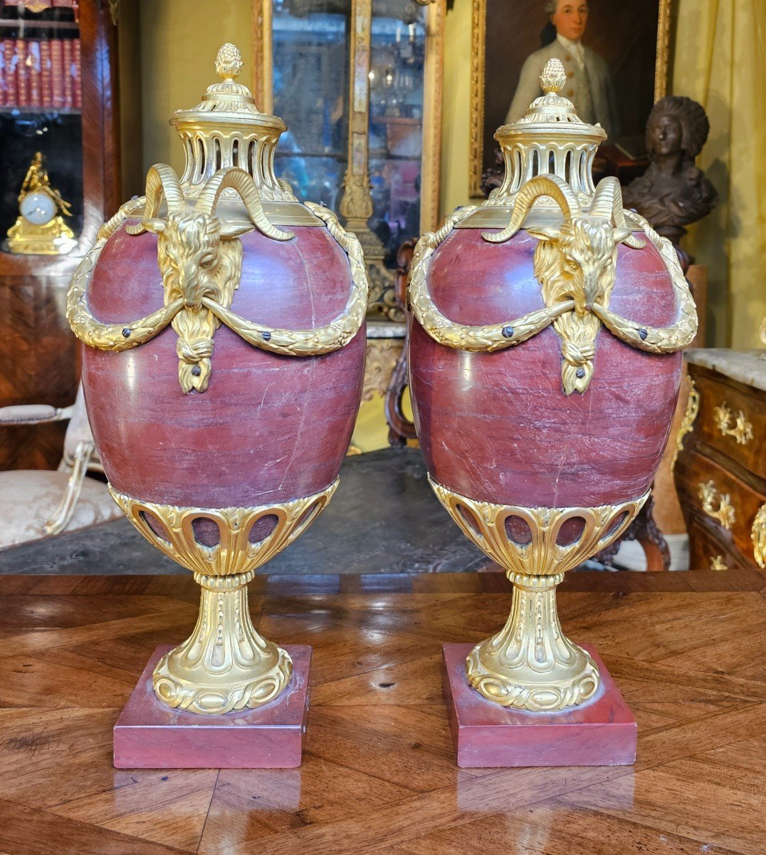 Pair Of Louis XVI Style Urns-photo-2