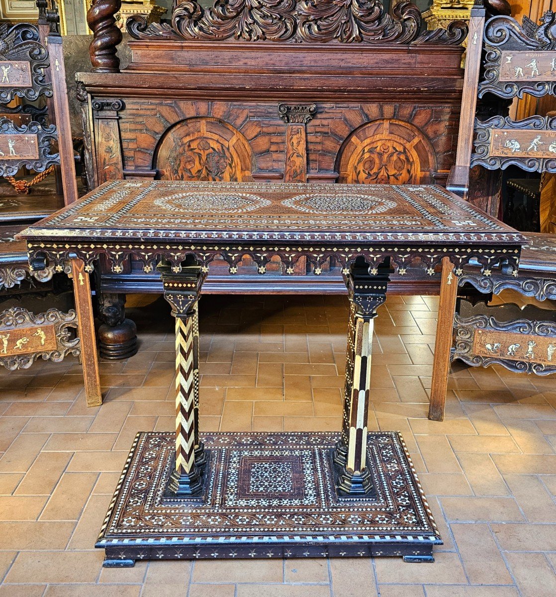 Renaissance Style Center Table-photo-4