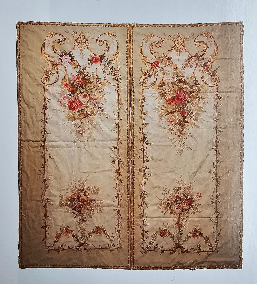 Aubusson ,Suite De Deux Tapisseries Epoque Napoléon III