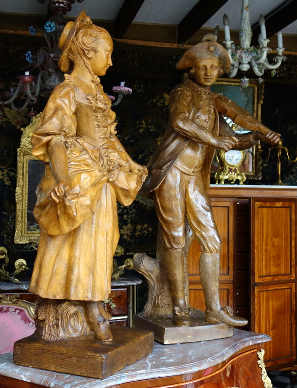 Two Terracotta Statues Early Nineteenth Century-photo-3