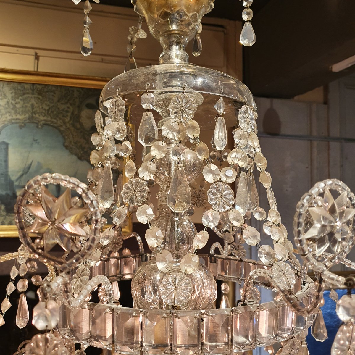 Chandelier At Eight Arms Of Lights XIXth Century-photo-4