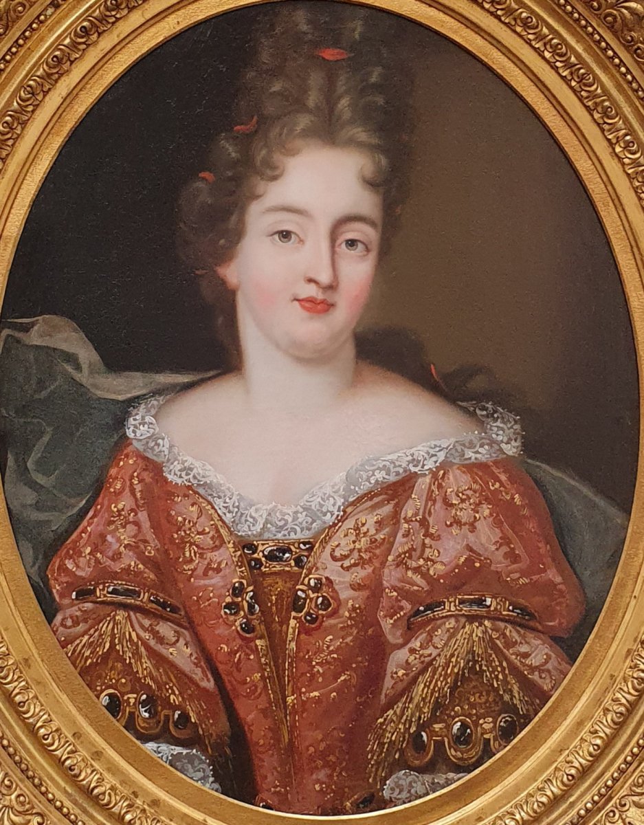 Portrait De Marie Anne De Bourbon Epoque Louis XIV-photo-1