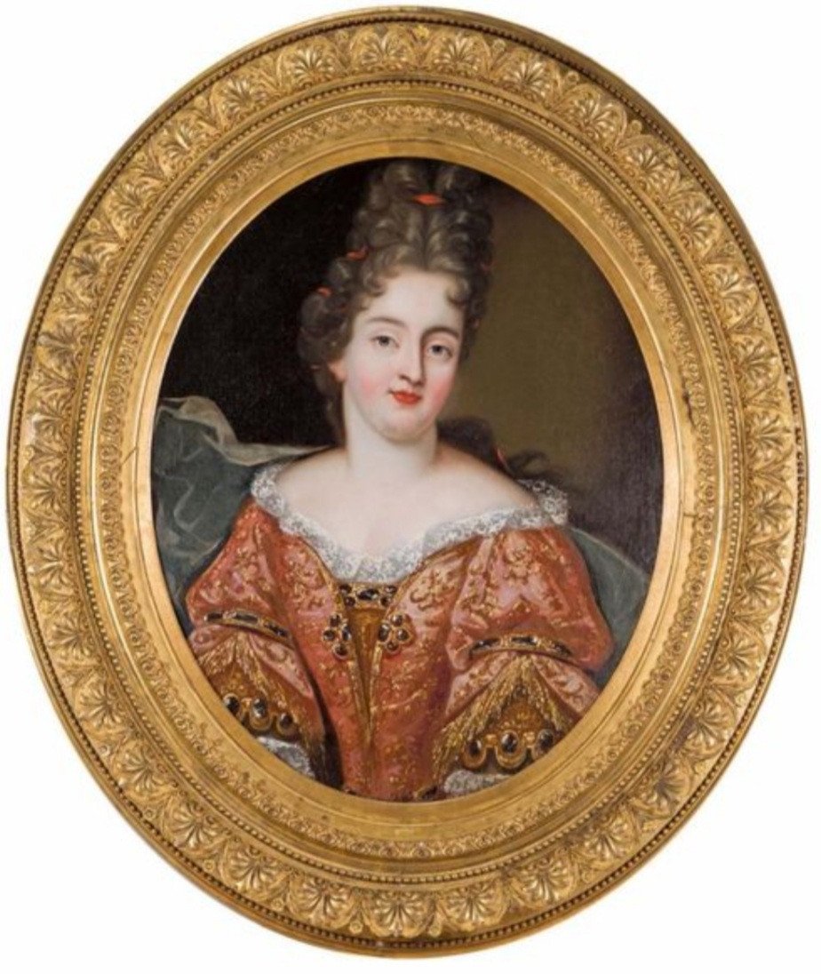 Portrait De Marie Anne De Bourbon Epoque Louis XIV