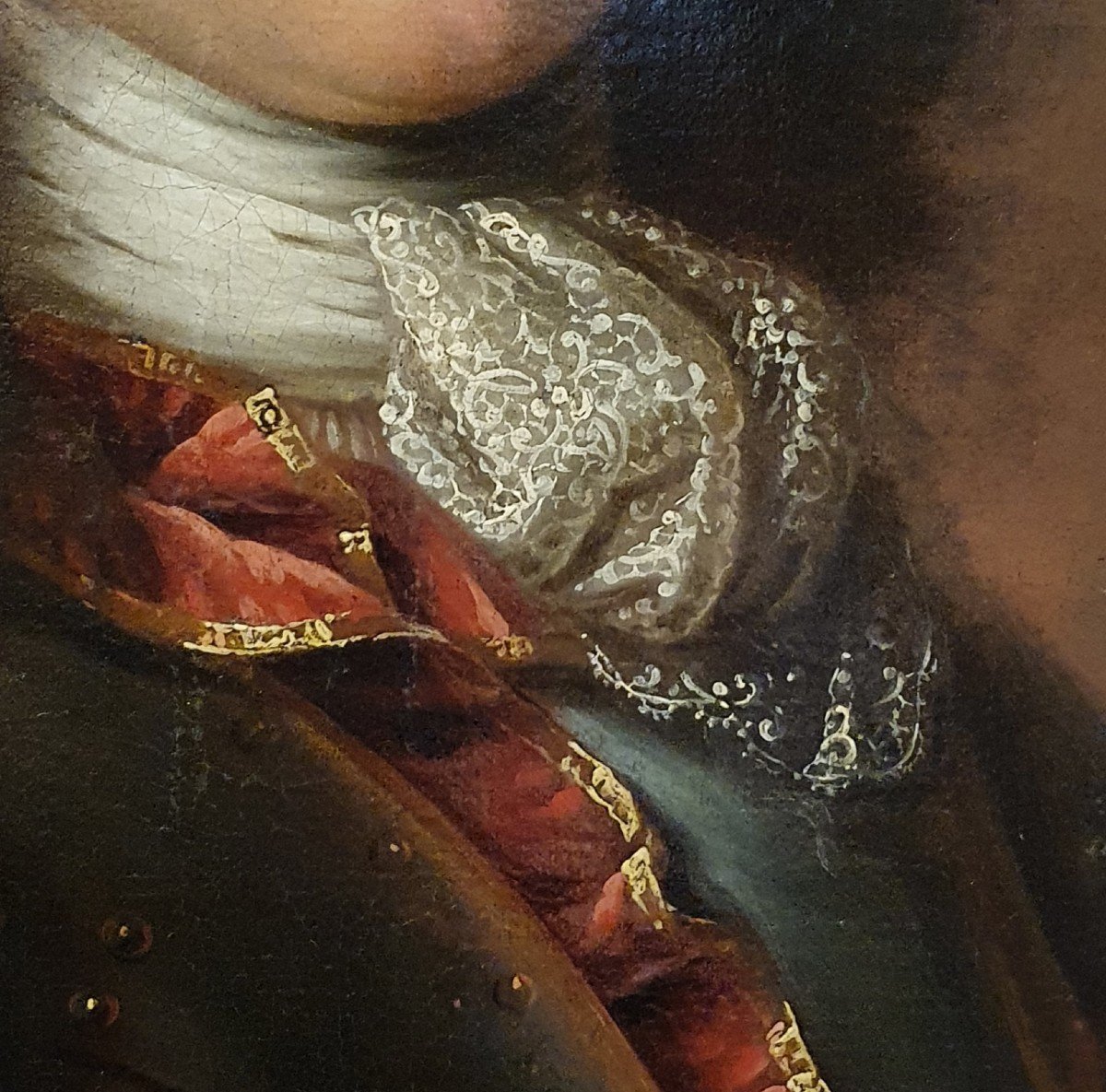 Portrait. d'Homme En Armure Epoque Louis XIV-photo-3