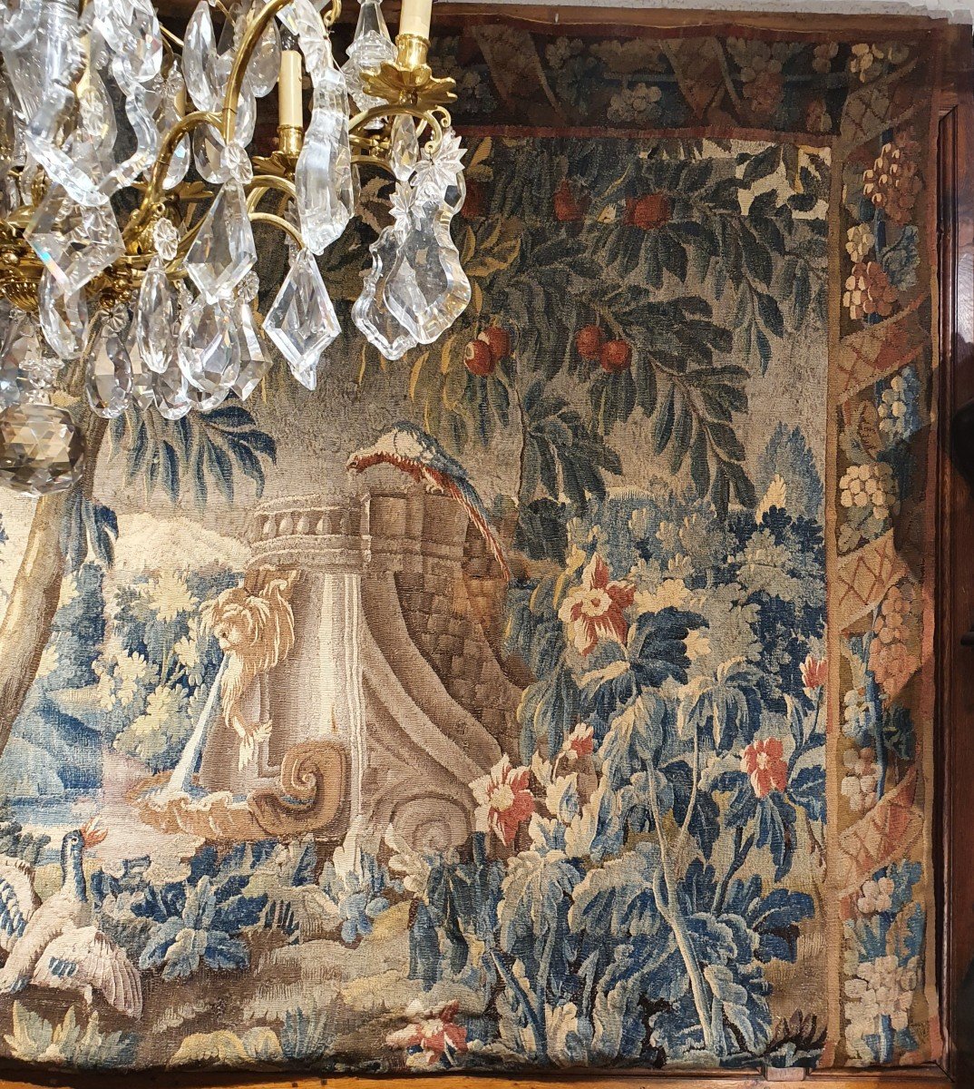 Tapisserie Aubusson Epoque Louis XV-photo-3