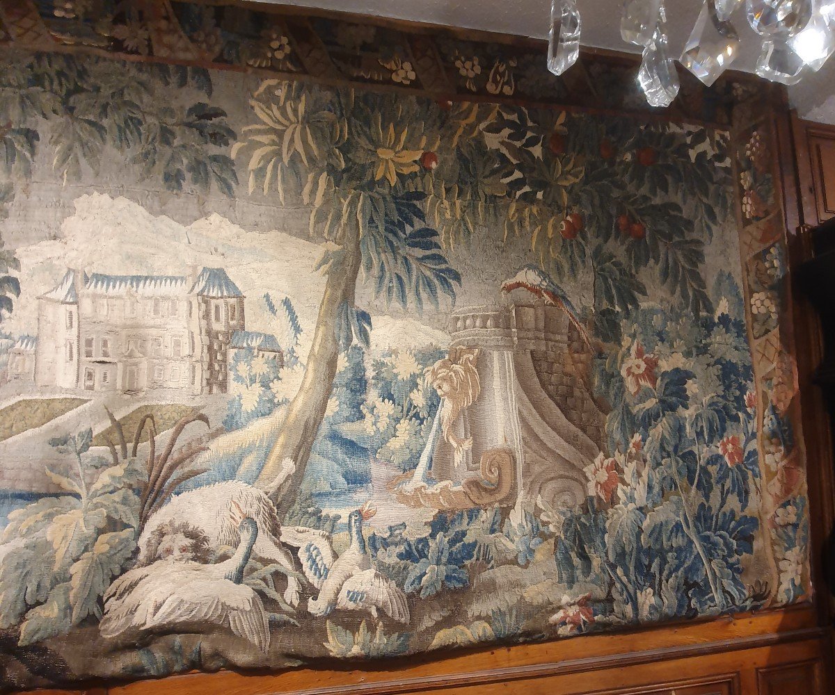 Tapisserie Aubusson Epoque Louis XV-photo-5