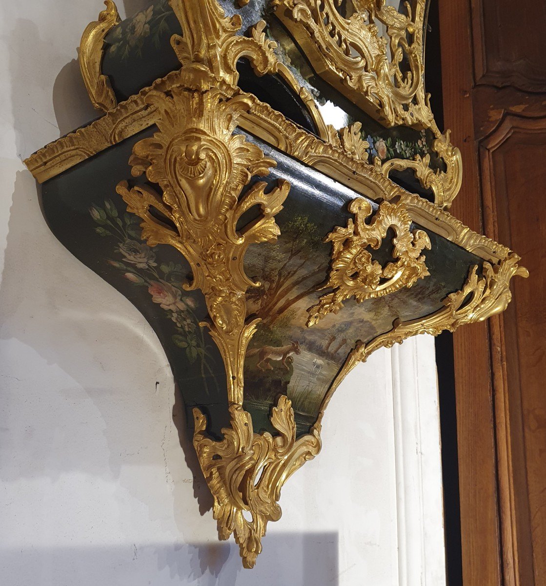 Cartel Wall Lamp And Socle Napoleon III Period-photo-4