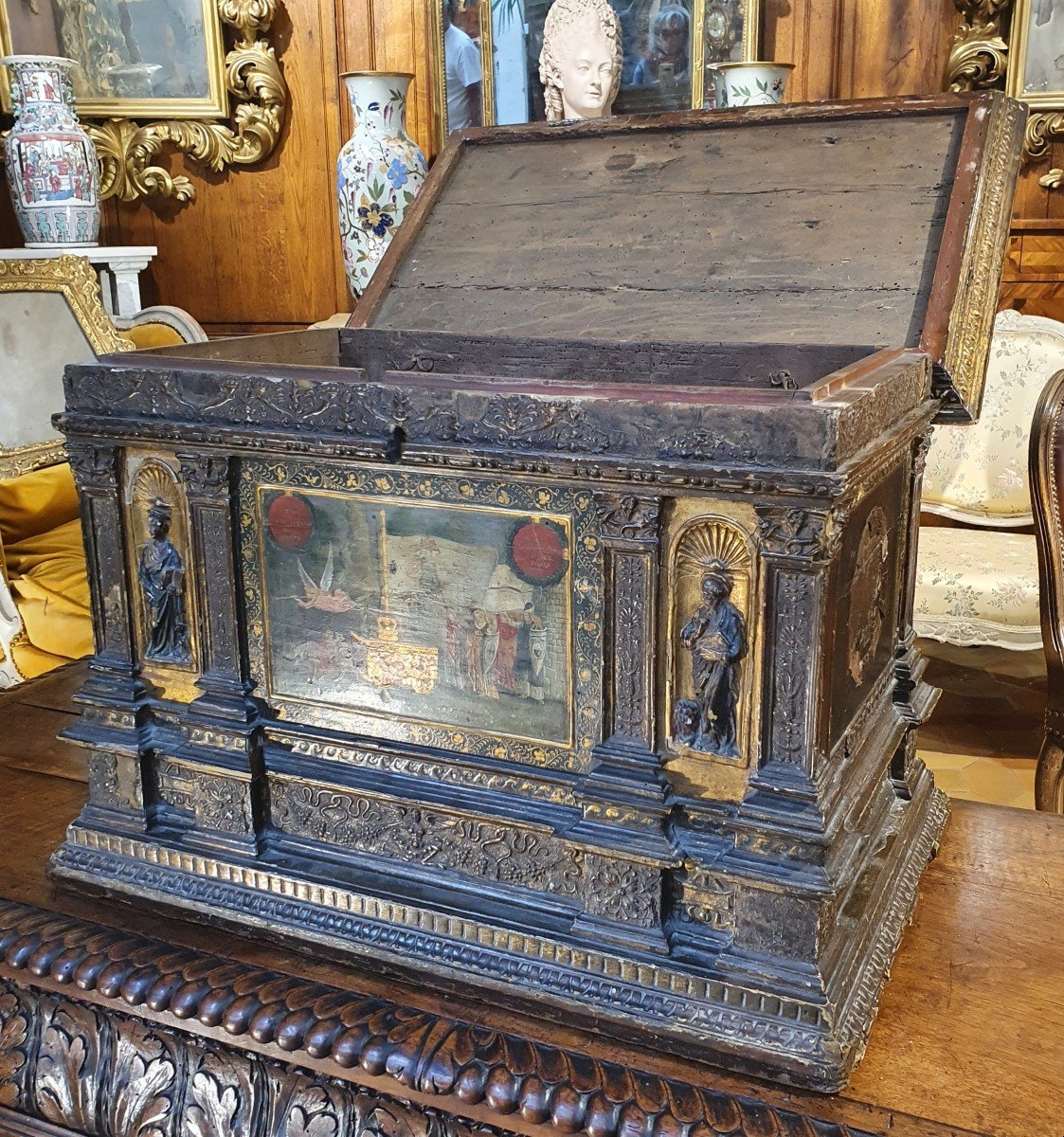 Rare 17th Century Chest-photo-1