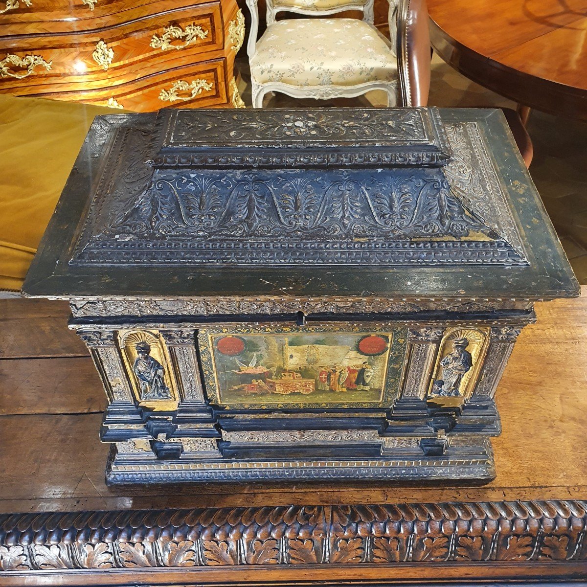 Rare 17th Century Chest-photo-2