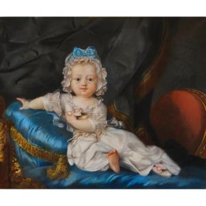 Pastel d' Enfant  Epoque Louis XVI