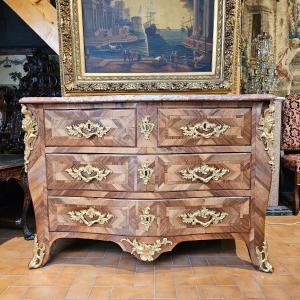 Curved Commode Louis XV Period
