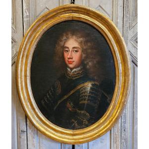 Portrait Of A Young Man In Armor Early 18th Century