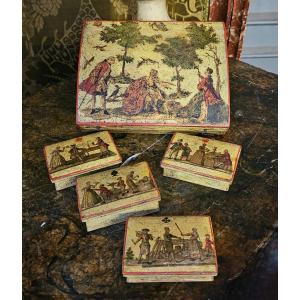 18th Century Quadrille Games Box