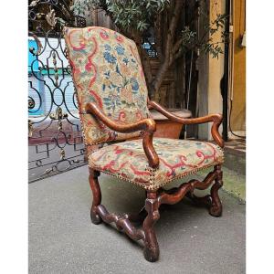 Louis XIII Period Walnut Armchair