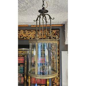 19th Century Gilt Bronze Lantern