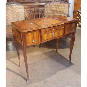 Louis XV Period Dressing Table In Rosewood Marquetry
