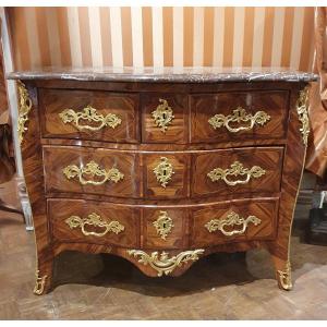 Curved Chest Of Drawers Louis XV Period