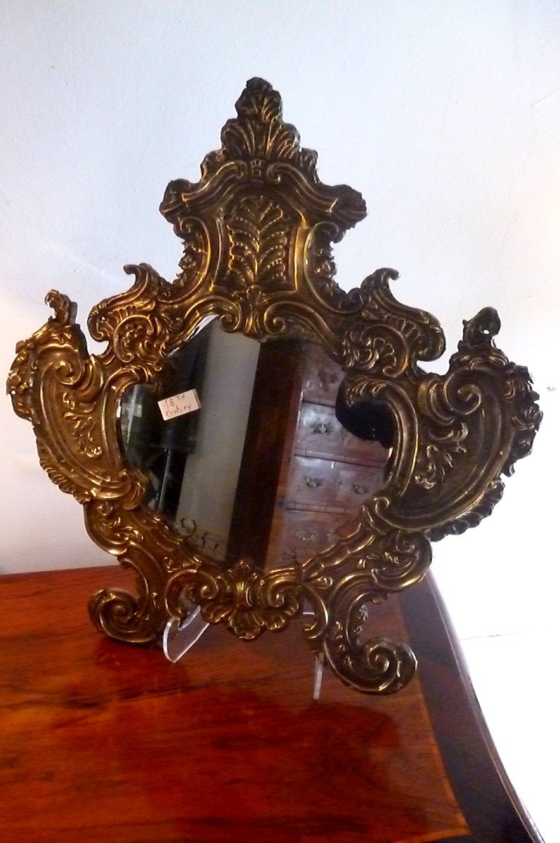 Large Baroque Mirror 18th Century-photo-1