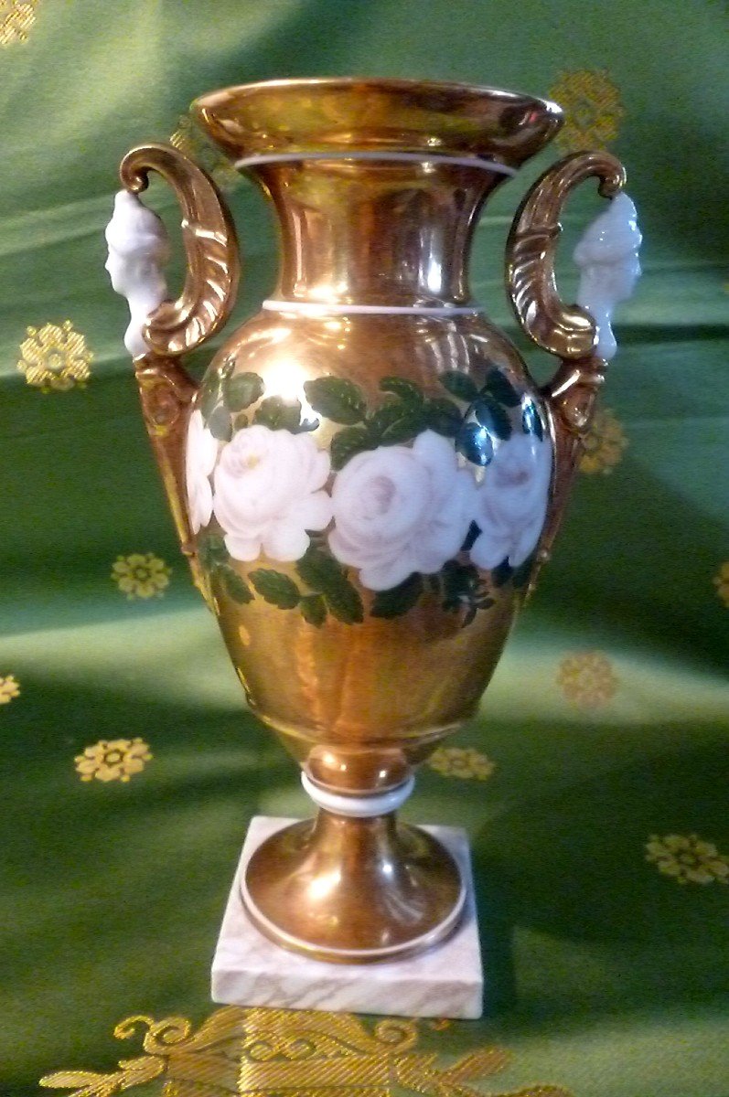 Medici Porcelain Vase From Paris Period 1830-photo-8