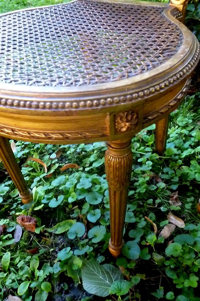 Pair Of Period N III Chairs In Gilded Wood -photo-4