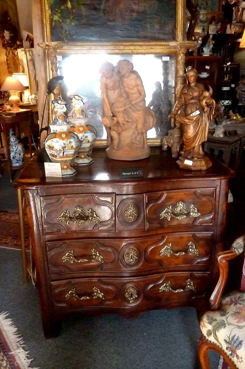 18th Century Chest Of Drawers Stamped Jf Thuillier -photo-2