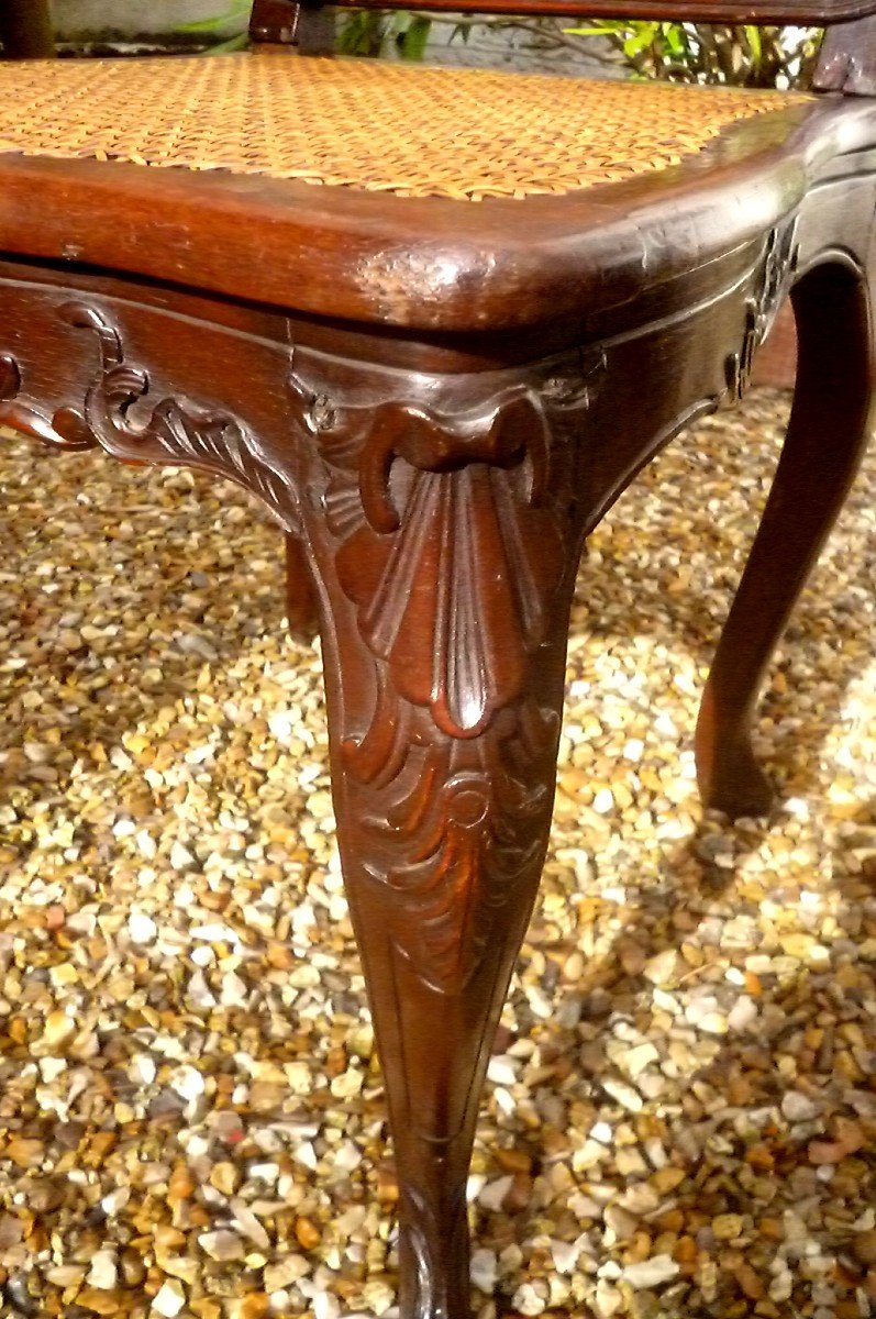 Pair Of Louis XV Period Carved Chairs-photo-2