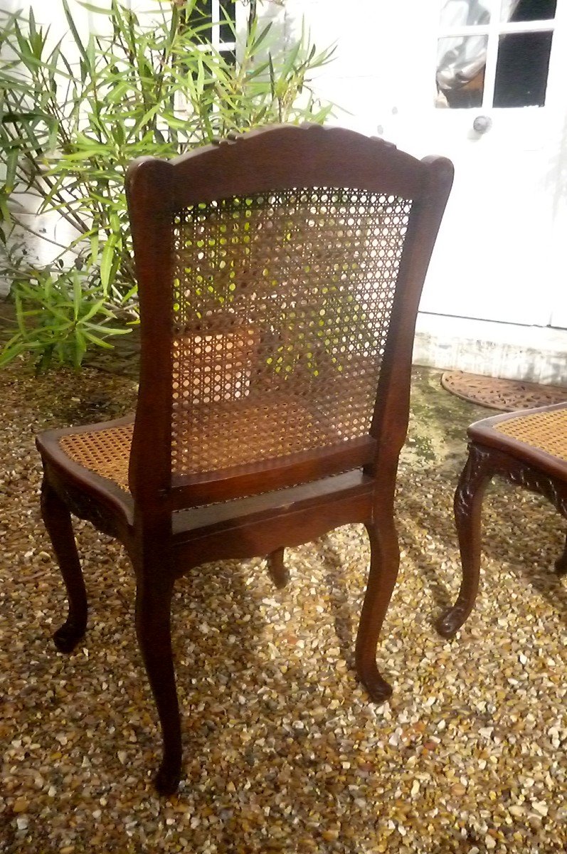 Pair Of Louis XV Period Carved Chairs-photo-2