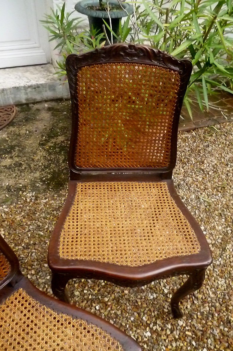 Pair Of Louis XV Period Carved Chairs-photo-4