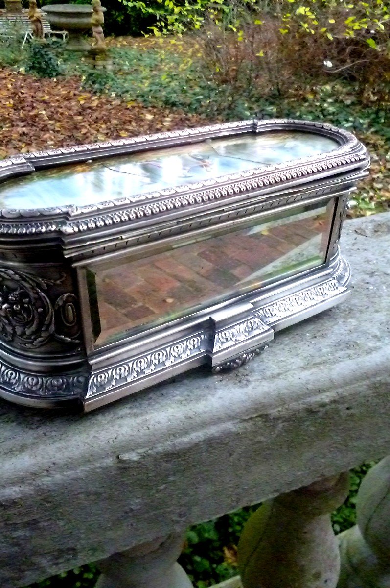 Silver-plated Bronze Box Period N III-photo-4