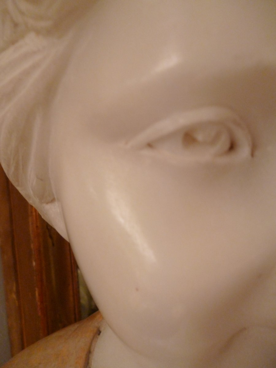 Marble Bust End XIX E-photo-7