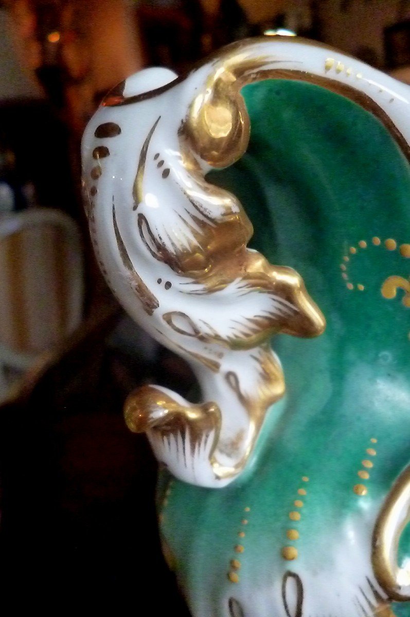 Pair Of Old Paris Vases XIX E Time-photo-6